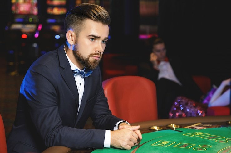 Pertandingan tenis virtual dengan sistem poin dan statistik pemain